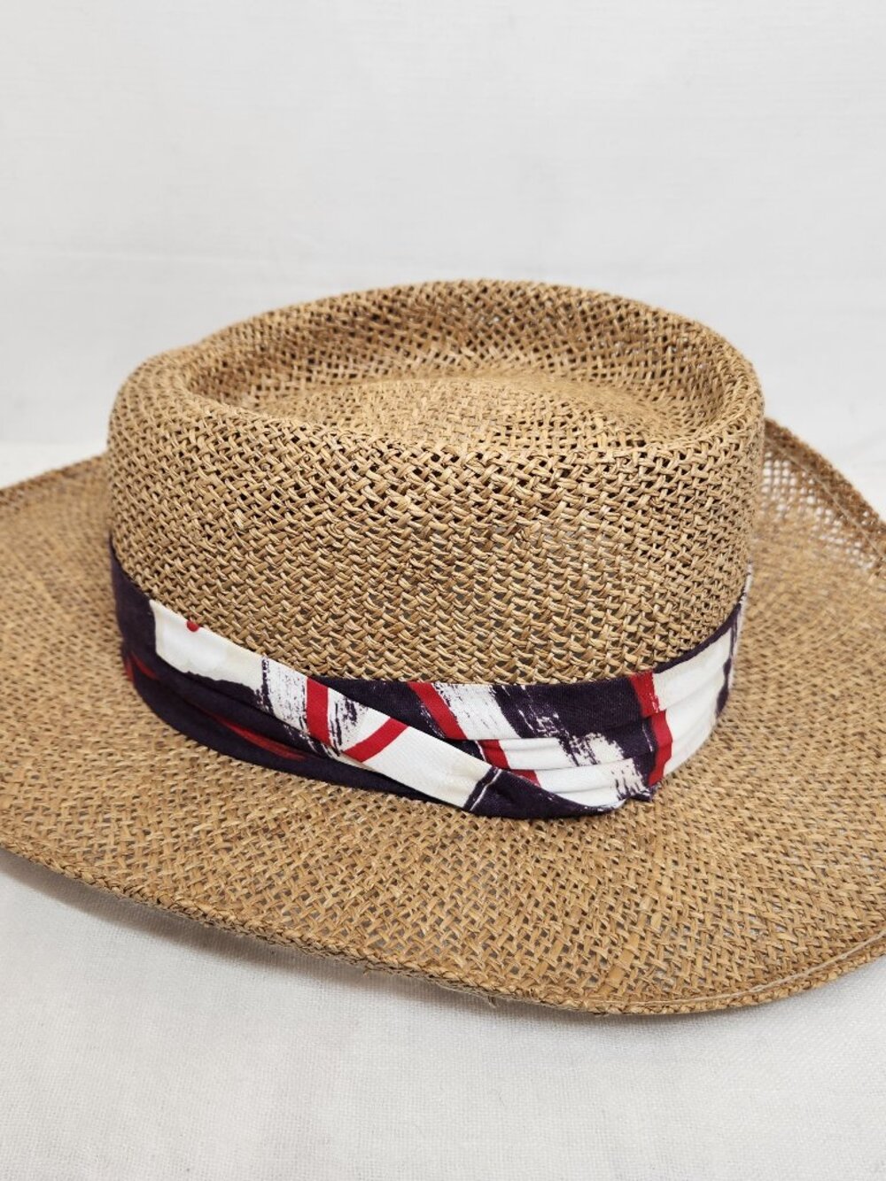 Vintage Goorin Bros Sun Fedora Weaved Straw Hat XL